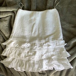 Ruffled pencil skirt